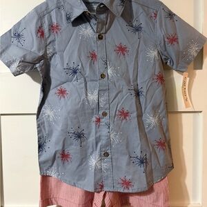 Fireworks & Stripes Patriotic Outfit